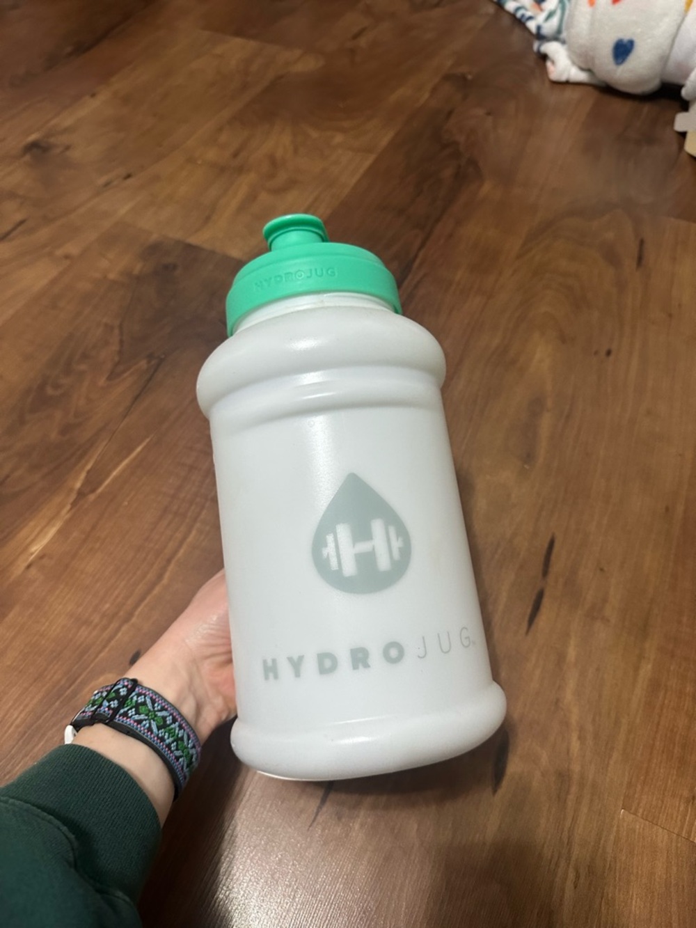 HydroJug White Bottle with Mint Green Cap